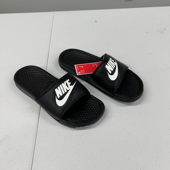 Nike Other - Nike Men's Benassi Black/White Size 7 NEW